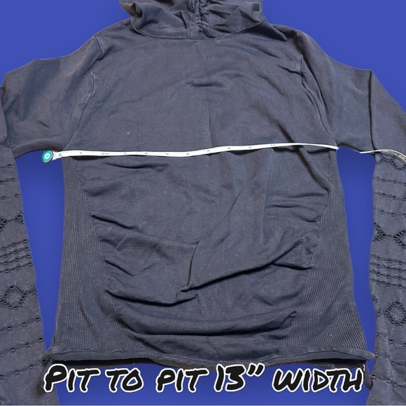 EUC Free People Movement Good Karma Hoodie in Washed Black. Size XS/S 🧘🏽♀️ - Picture 9 of 14